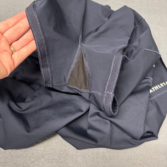 Athleta Skort Womens Large Navy Blue Ace Advantage Tipped Activewear Golf Tennis - Picture 9 of 9